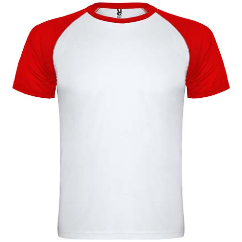 T-shirt sport manches courtes Enfant Indianapolis ROLY Blanc / Rouge